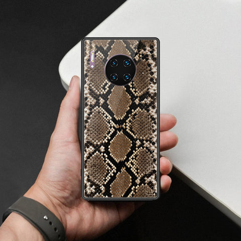 Huawei Mate 30 Pro Cover - Printed Skins Series - HQ Ultra Shine Premium Infinity Glass Soft Silicon Borders Case
