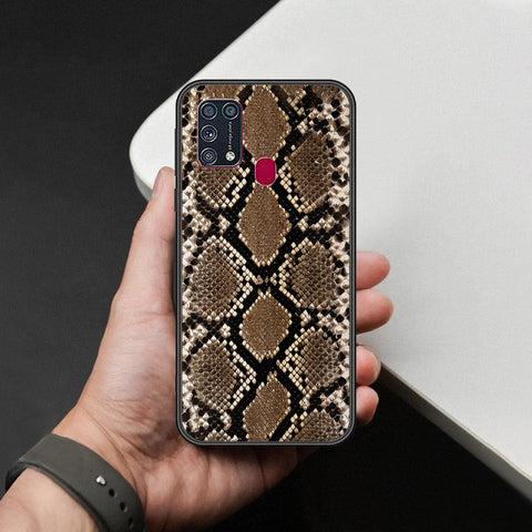 Samsung Galaxy F41 Cover - Printed Skins Series - HQ Ultra Shine Premium Infinity Glass Soft Silicon Borders Case