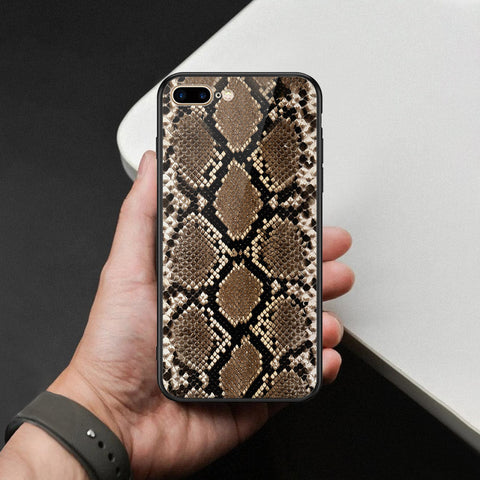 iPhone 8 Plus / 7 Plus - Printed Skins Series - HQ Ultra Shine Premium Infinity Glass Soft Silicon Borders Case