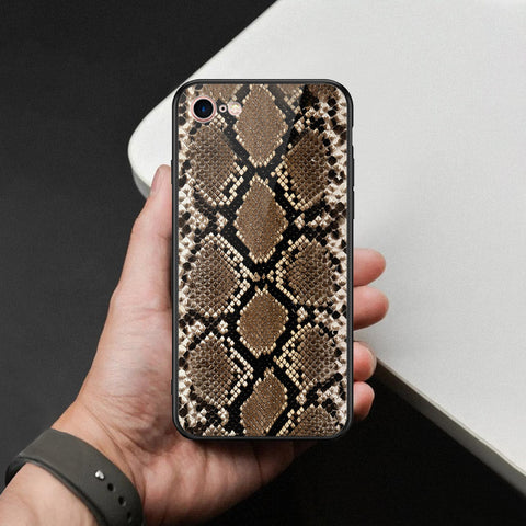 iPhone 8 / 7 - Printed Skins Series - HQ Ultra Shine Premium Infinity Glass Soft Silicon Borders Case