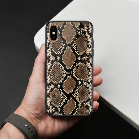 iPhone XS Max - Printed Skins Series - HQ Ultra Shine Premium Infinity Glass Soft Silicon Borders Case