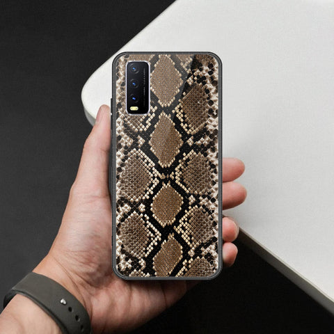 Vivo Y20i Cover - Printed Skins Series - HQ Ultra Shine Premium Infinity Glass Soft Silicon Borders Case