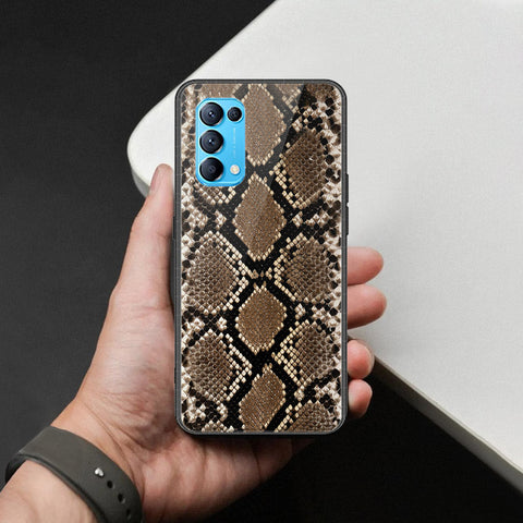 Oppo Find X3 Lite Cover - Printed Skins Series - HQ Ultra Shine Premium Infinity Glass Soft Silicon Borders Case