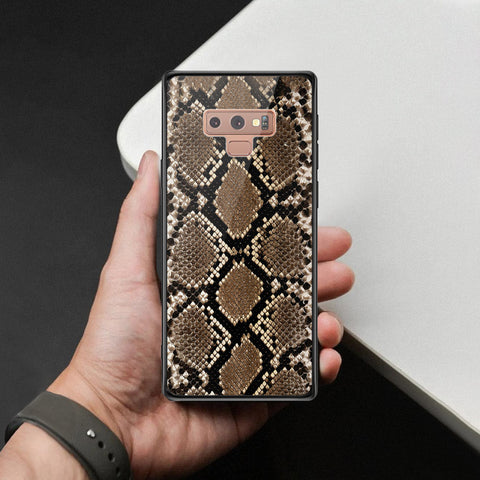 Samsung Galaxy Note 9 Cover - Printed Skins Series - HQ Ultra Shine Premium Infinity Glass Soft Silicon Borders Case