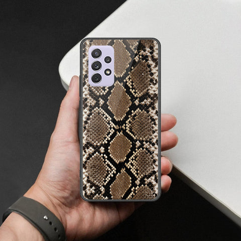 Samsung Galaxy A72 Cover - Printed Skins Series - HQ Ultra Shine Premium Infinity Glass Soft Silicon Borders Case