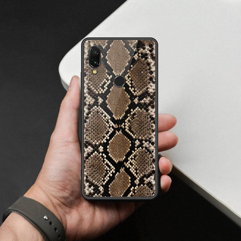 Xiaomi Redmi 7 Cover - Printed Skins Series - HQ Ultra Shine Premium Infinity Glass Soft Silicon Borders Case