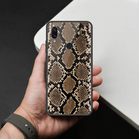 Xiaomi Redmi Note 7 Cover - Printed Skins Series - HQ Ultra Shine Premium Infinity Glass Soft Silicon Borders Case