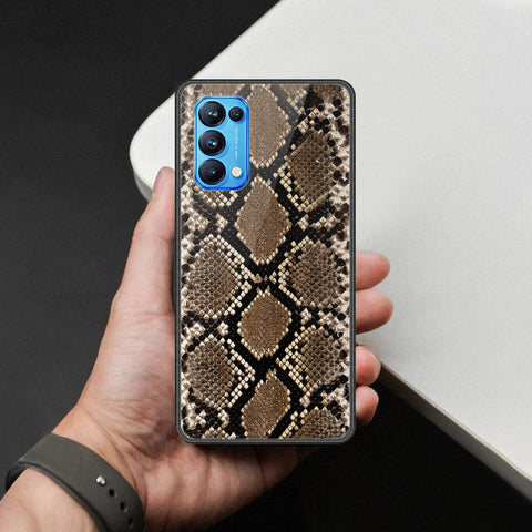 Oppo Reno 5 Pro 5G Cover - Printed Skins Series - HQ Ultra Shine Premium Infinity Glass Soft Silicon Borders Case