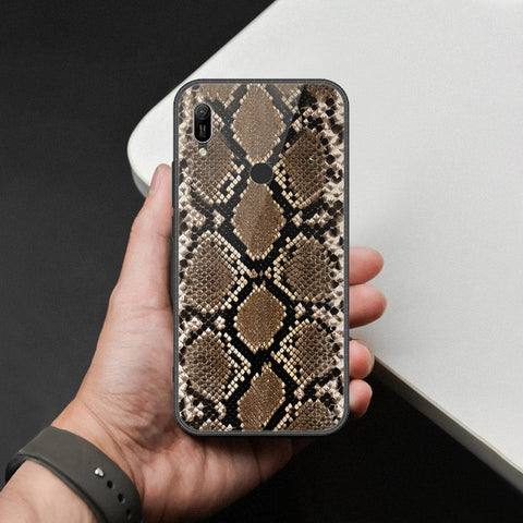 Huawei Y6 2019 / Y6 Prime 2019 Cover - Printed Skins Series - HQ Ultra Shine Premium Infinity Glass Soft Silicon Borders Case