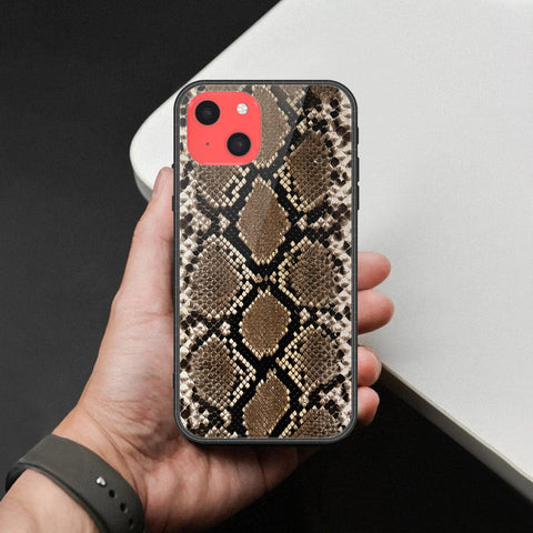 iPhone 13 Mini Cover - Printed Skins Series - HQ Ultra Shine Premium Infinity Glass Soft Silicon Borders Case