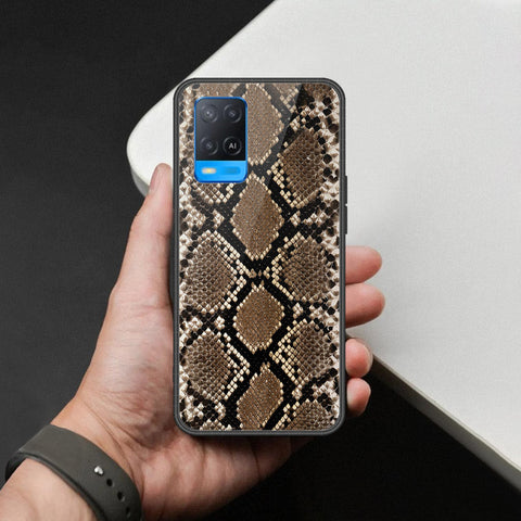 Oppo A54 4G Cover - Printed Skins Series - HQ Ultra Shine Premium Infinity Glass Soft Silicon Borders Case