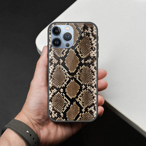 iPhone 14 Pro Max Cover - Printed Skins Series - HQ Ultra Shine Premium Infinity Glass Soft Silicon Borders Case