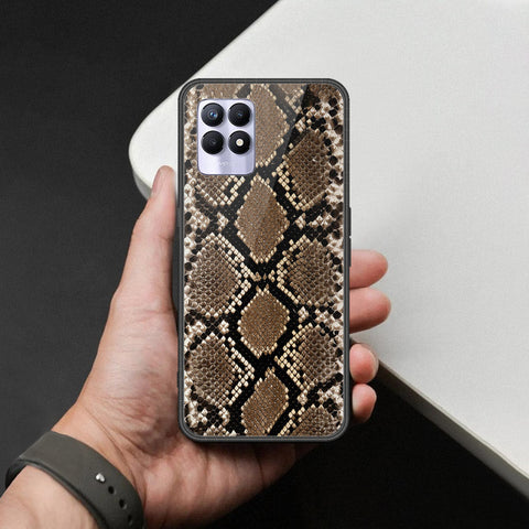 Realme 8i Cover - Printed Skins Series - HQ Ultra Shine Premium Infinity Glass Soft Silicon Borders Case