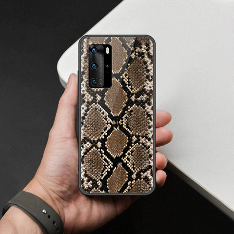 Huawei P40 Pro Cover - Printed Skins Series - HQ Ultra Shine Premium Infinity Glass Soft Silicon Borders Case