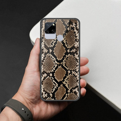 Realme C12 Cover - Printed Skins Series - HQ Ultra Shine Premium Infinity Glass Soft Silicon Borders Case