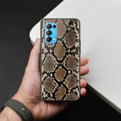 Oppo Reno 5 5G Cover - Printed Skins Series - HQ Ultra Shine Premium Infinity Glass Soft Silicon Borders Case