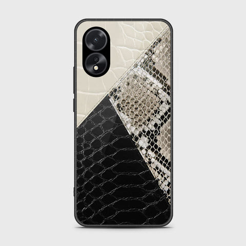 Oppo A18 Cover- Printed Skins Series - HQ Ultra Shine Premium Infinity Glass Soft Silicon Borders Case