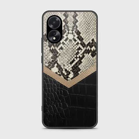 Oppo A18 Cover- Printed Skins Series - HQ Ultra Shine Premium Infinity Glass Soft Silicon Borders Case