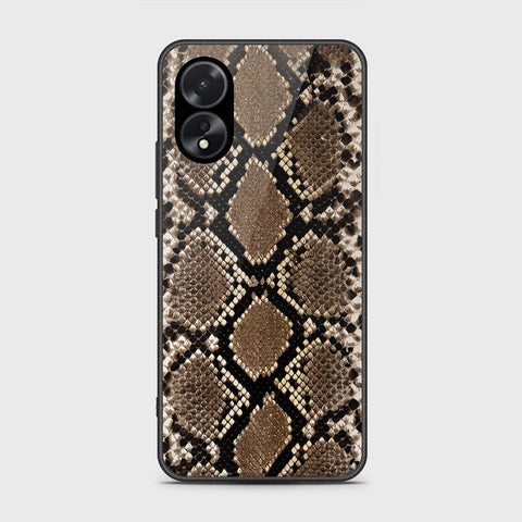 Oppo A18 Cover- Printed Skins Series - HQ Ultra Shine Premium Infinity Glass Soft Silicon Borders Case