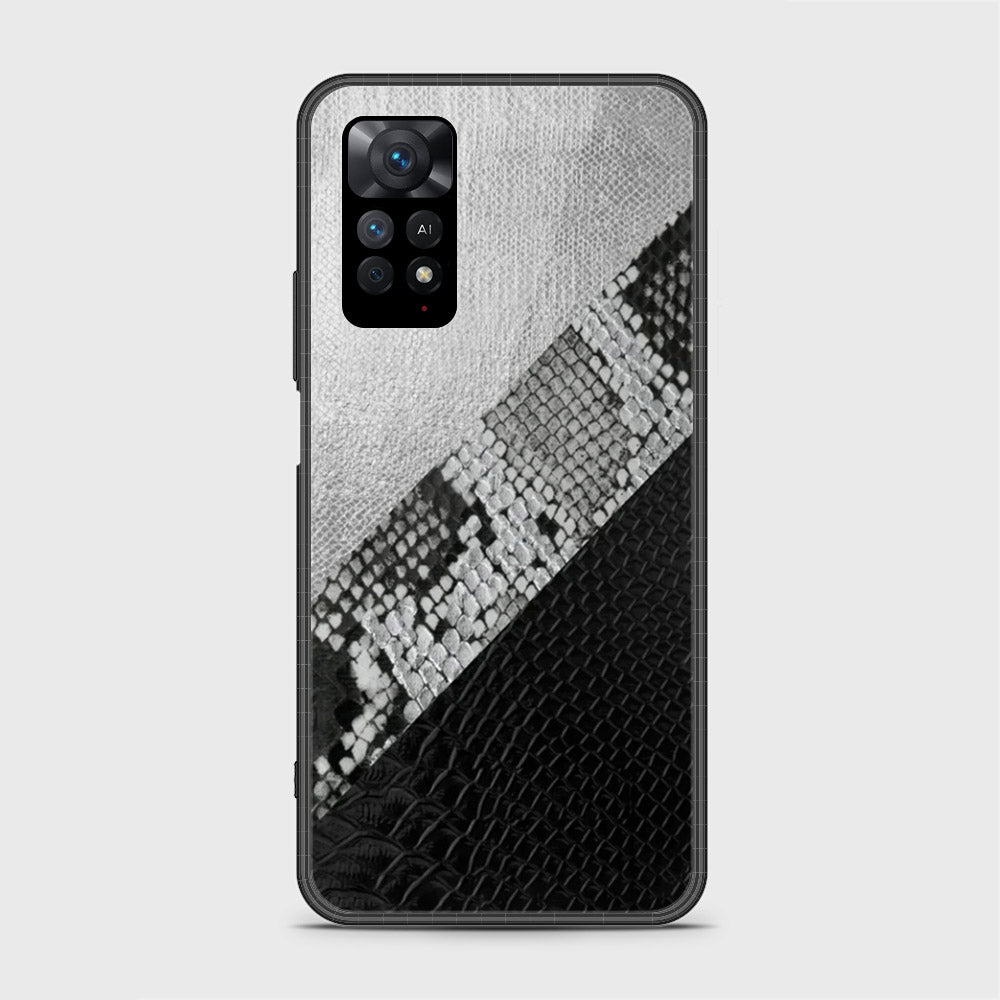 Xiaomi Redmi Note 11 Cover- Printed Skins Series - HQ Ultra Shine Premium Infinity Glass Soft Silicon Borders Case (Fast Delivery)