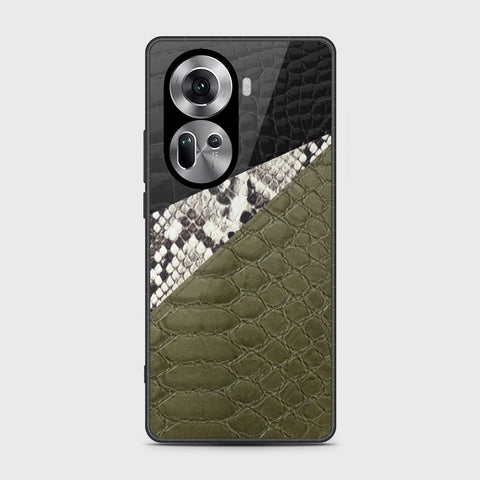 Oppo Reno 11 5G Cover- Printed Skins Series - HQ Ultra Shine Premium Infinity Glass Soft Silicon Borders Case