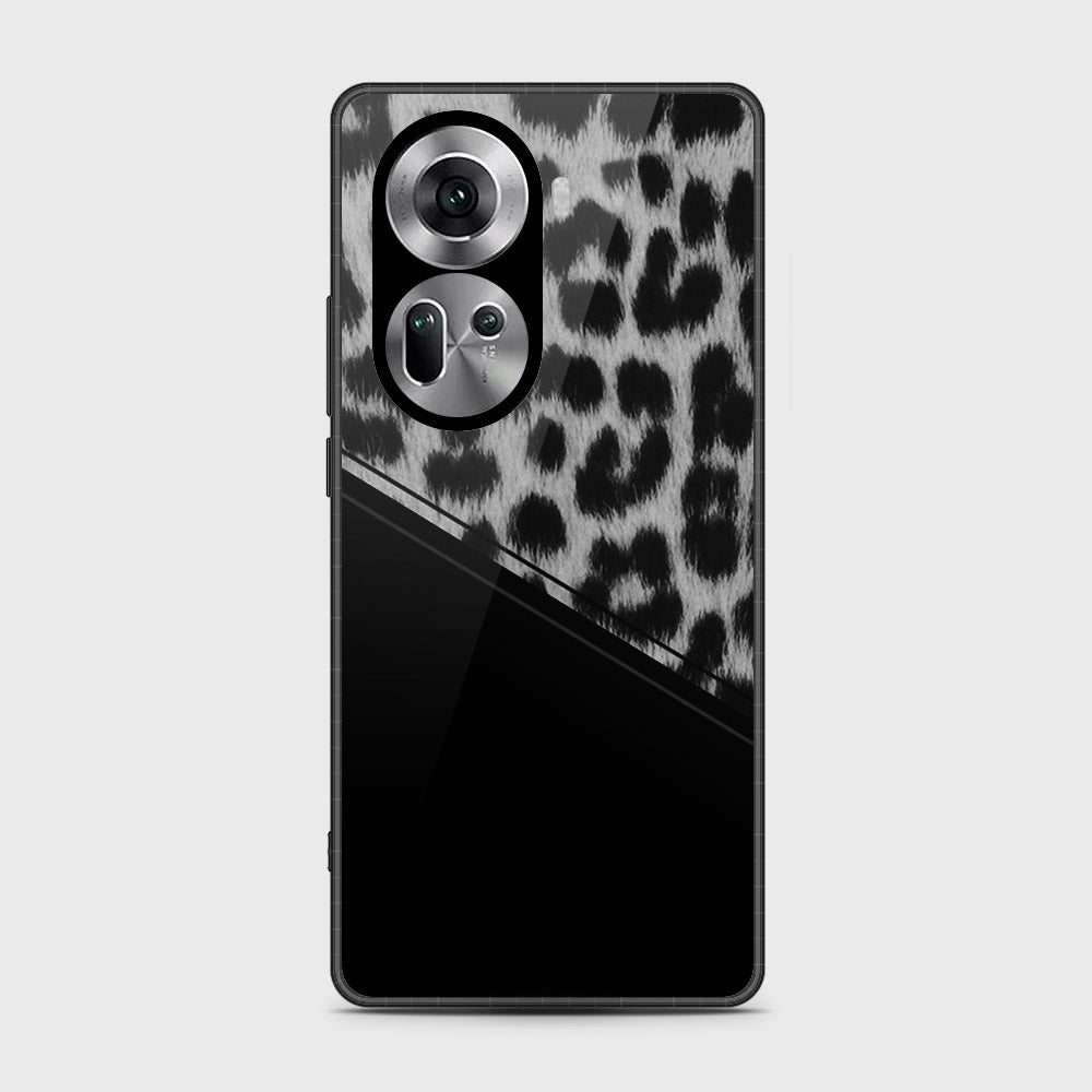 Oppo Reno 11 5G Cover- Printed Skins Series - HQ Ultra Shine Premium Infinity Glass Soft Silicon Borders Case (Fast Delivery) (H)