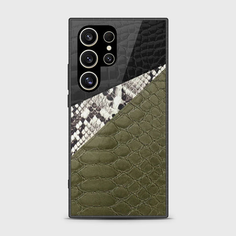 Samsung Galaxy S24 Ultra Cover- Printed Skins Series - HQ Ultra Shine Premium Infinity Glass Soft Silicon Borders Case (Fast Delivery) (SU)