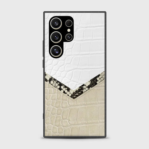 Samsung Galaxy S24 Ultra Cover- Printed Skins Series - HQ Ultra Shine Premium Infinity Glass Soft Silicon Borders Case (Fast Delivery) (SU)