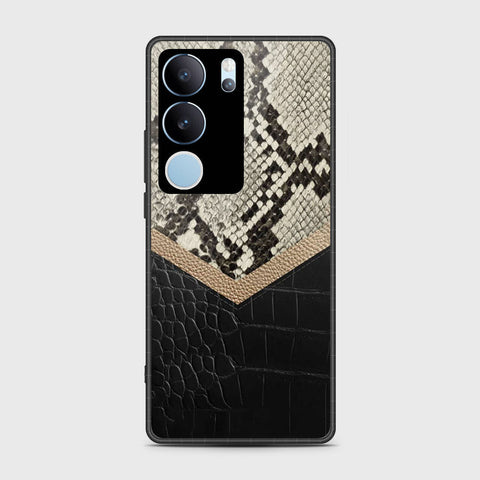 Vivo V29 Cover- Printed Skins Series - HQ Ultra Shine Premium Infinity Glass Soft Silicon Borders Case (Fast Delivery) (SU)