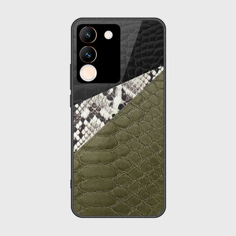 Vivo Y200 Cover- Printed Skins Series - HQ Ultra Shine Premium Infinity Glass Soft Silicon Borders Case
