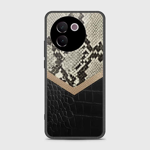 Vivo V30e Cover- Printed Skins Series - HQ Ultra Shine Premium Infinity Glass Soft Silicon Borders Case