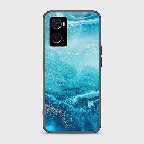 Oppo A96 4G Cover- Mystic Marble Series - HQ Ultra Shine Premium Infinity Glass Soft Silicon Borders Case