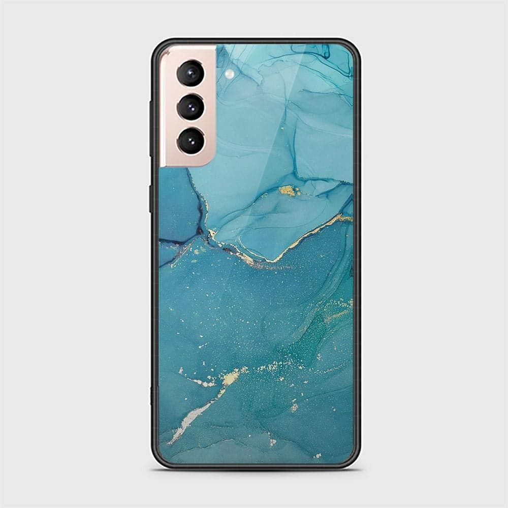 Samsung Galaxy S21 5G Cover - Mystic Marble Series - HQ Ultra Shine Premium Infinity Glass Soft Silicon Borders Case (Fast Delivery)