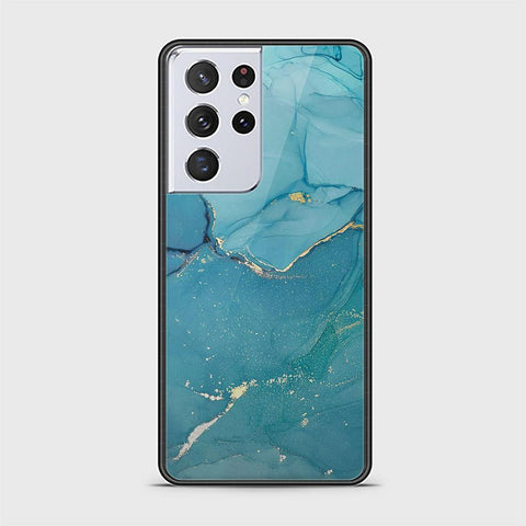 Samsung Galaxy S21 Ultra 5G Cover - Mystic Marble Series - HQ Ultra Shine Premium Infinity Glass Soft Silicon Borders Case (Fast Delivery)