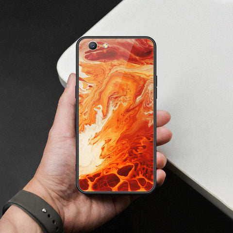 Oppo A59 Cover - Mystic Marble Series - HQ Ultra Shine Premium Infinity Glass Soft Silicon Borders Case
