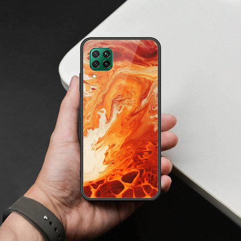 Huawei P40 lite Cover - Mystic Marble Series - HQ Ultra Shine Premium Infinity Glass Soft Silicon Borders Case