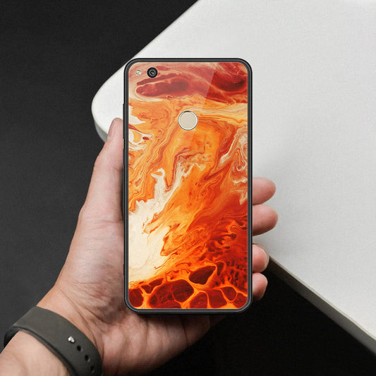 Huawei Honor 8 Lite Cover - Mystic Marble Series - HQ Ultra Shine Premium Infinity Glass Soft Silicon Borders Case