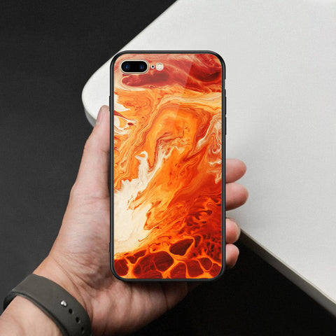 iPhone 8 Plus / 7 Plus - Mystic Marble Series - HQ Ultra Shine Premium Infinity Glass Soft Silicon Borders Case