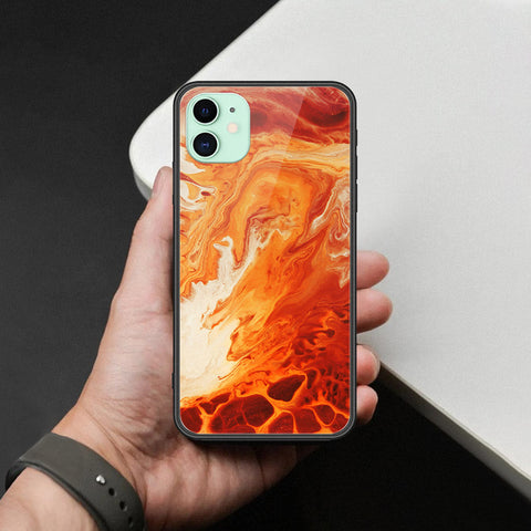 iPhone 11 - Mystic Marble Series - HQ Ultra Shine Premium Infinity Glass Soft Silicon Borders Case