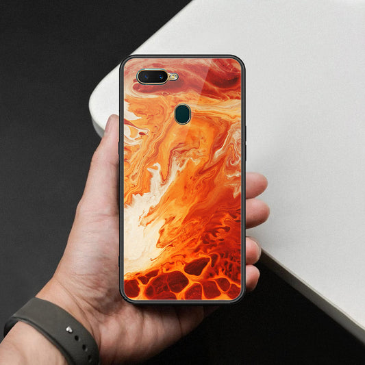 Oppo A5s Cover - Mystic Marble Series - HQ Ultra Shine Premium Infinity Glass Soft Silicon Borders Case