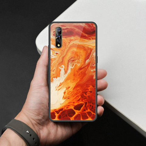 Vivo Y7s Cover - Mystic Marble Series - HQ Ultra Shine Premium Infinity Glass Soft Silicon Borders Case