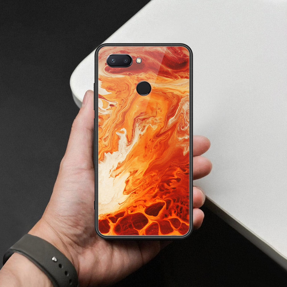 Xiaomi Mi 8 Lite Cover - Mystic Marble Series - HQ Ultra Shine Premium Infinity Glass Soft Silicon Borders Case