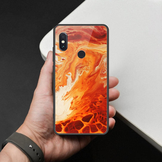 Xiaomi Redmi Note 5 Pro Cover - Mystic Marble Series - HQ Ultra Shine Premium Infinity Glass Soft Silicon Borders Case