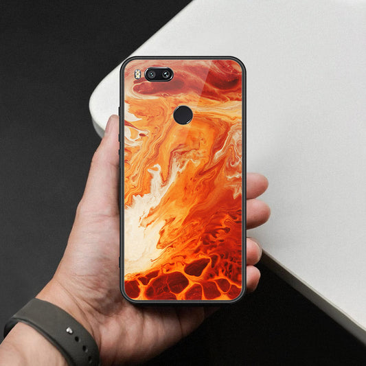 Xiaomi Mi A1 / Mi 5X Cover - Mystic Marble Series - HQ Ultra Shine Premium Infinity Glass Soft Silicon Borders Case