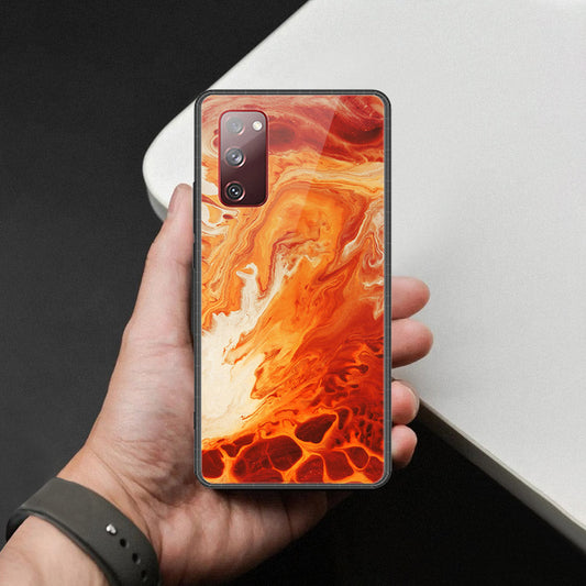 Samsung Galaxy S20 FE Cover - Mystic Marble Series - HQ Ultra Shine Premium Infinity Glass Soft Silicon Borders Case