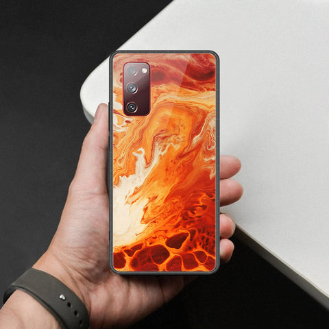 Samsung Galaxy S20 FE Cover - Mystic Marble Series - HQ Ultra Shine Premium Infinity Glass Soft Silicon Borders Case