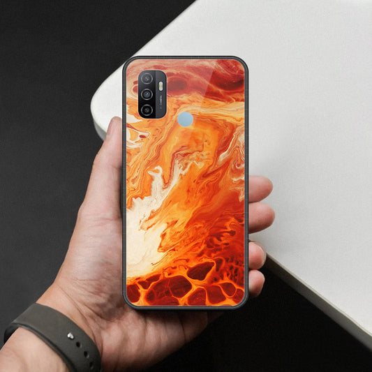 Oppo A53s Cover - Mystic Marble Series - HQ Ultra Shine Premium Infinity Glass Soft Silicon Borders Case