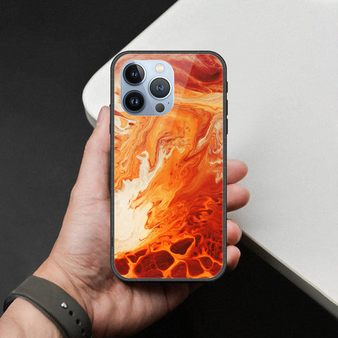 iPhone 13 Pro Cover - Mystic Marble Series - HQ Ultra Shine Premium Infinity Glass Soft Silicon Borders Case