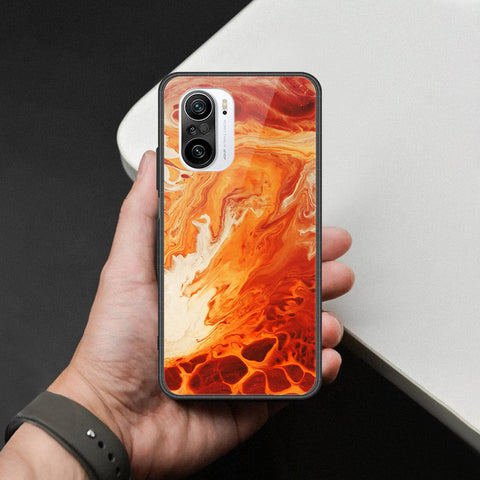 Xiaomi Poco F3 Cover - Mystic Marble Series - HQ Ultra Shine Premium Infinity Glass Soft Silicon Borders Case
