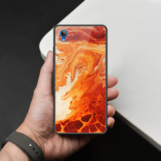 Vivo Y91C Cover - Mystic Marble Series - HQ Ultra Shine Premium Infinity Glass Soft Silicon Borders Case